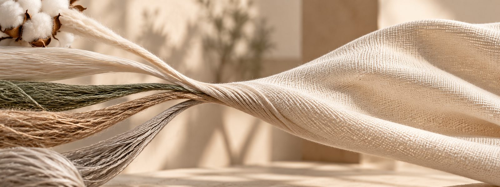 Separate threads joining into a single fabric — one partner across the whole chain / Hilos que se unen en una sola tela — un solo socio en toda la cadena