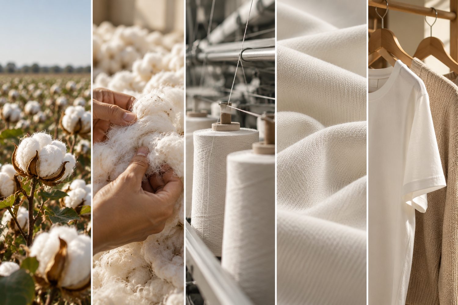 From Peruvian cotton field to finished garment: fiber, yarn, fabric and garments / Del campo de algodón peruano a la prenda terminada